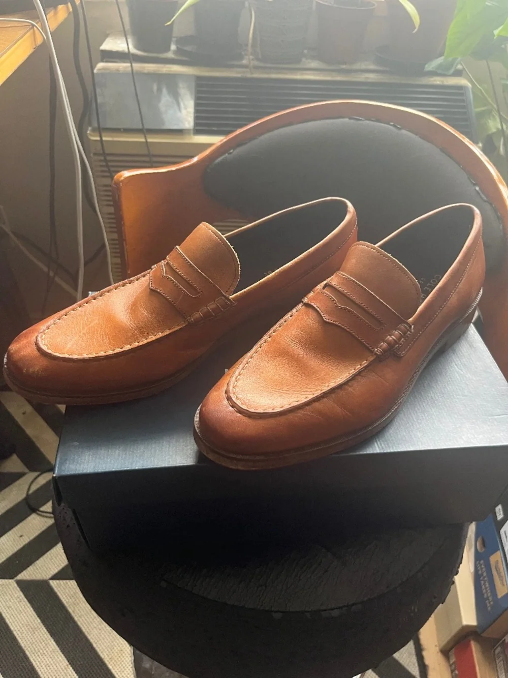 Cole Haan Hamilton Grand Penny Loafer British Tan Leather Size 9M
